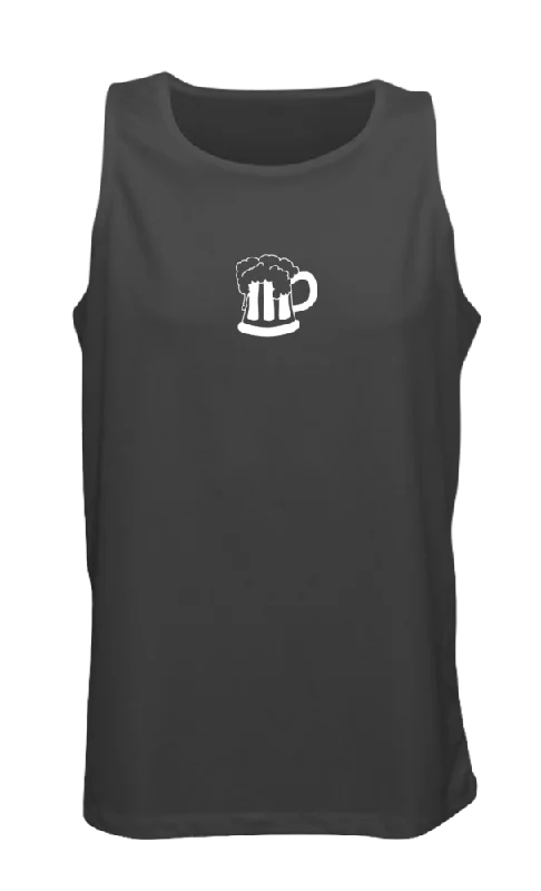 short sleeve top for hot summer days -Men's Reflective Tank - Will Run for Beer