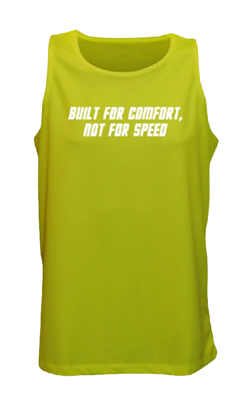 comfortable fit short sleeve workout t-shirt -Men's Reflective Tank - Comfort Not Speed