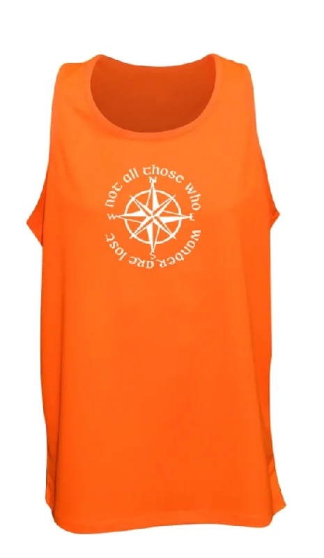 stylish fitted short sleeve t-shirt for women -Men's Reflective Tank Top - Compass