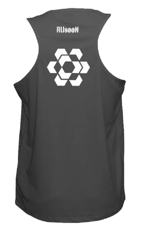 short sleeve t-shirt for running activities -Men's Reflective Tank - Fractured Hexagon