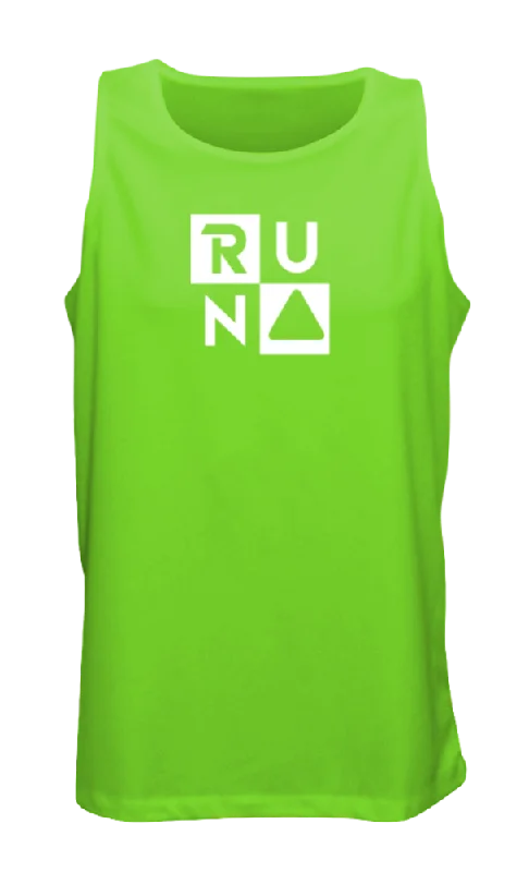 comfortable short sleeve cotton shirt -Men's Reflective Tank - RUN Squared