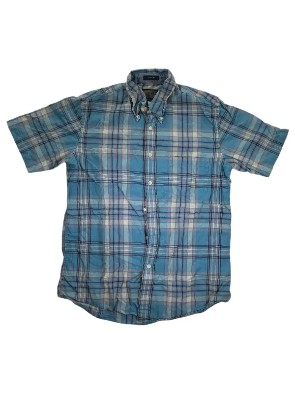 simple button up shirt -Men's Short Sleeve Seaside Button Up