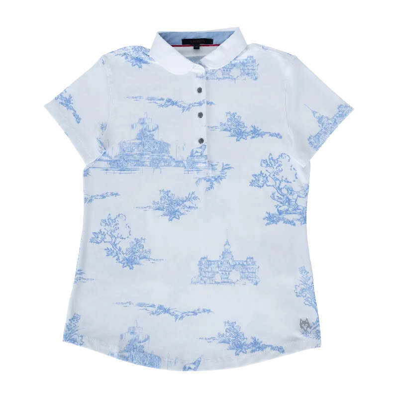 stylish men’s short sleeve polo shirt -Paris of the West Scarlett Polo II