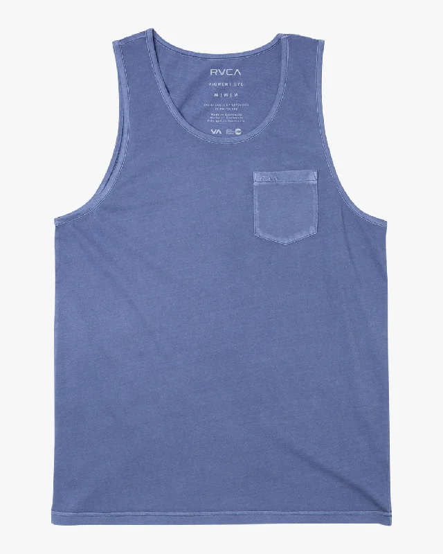 cool short sleeve t-shirt for school -PTC Pigment Tank Top - Royal