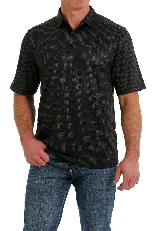 trendy short sleeve graphic t-shirt -'Cinch' Men's Arenaflex Polo - Black