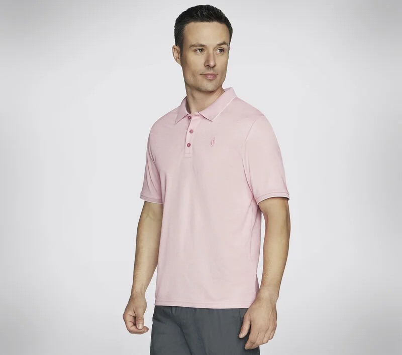 comfortable fit short sleeve shirt -'Skechers' Men's Off Duty Polo - Mauve / Natural