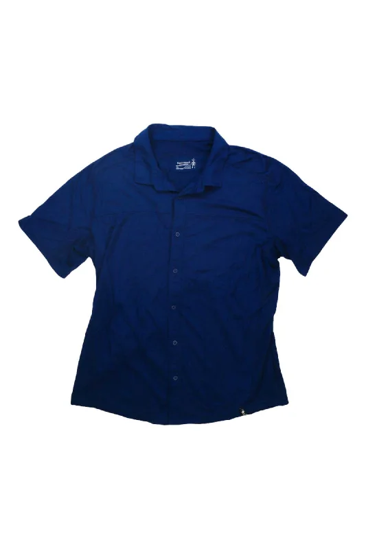 breathable dress shirt -Smartwool Mens Merino Sport 150 Short Sleeve Button Up