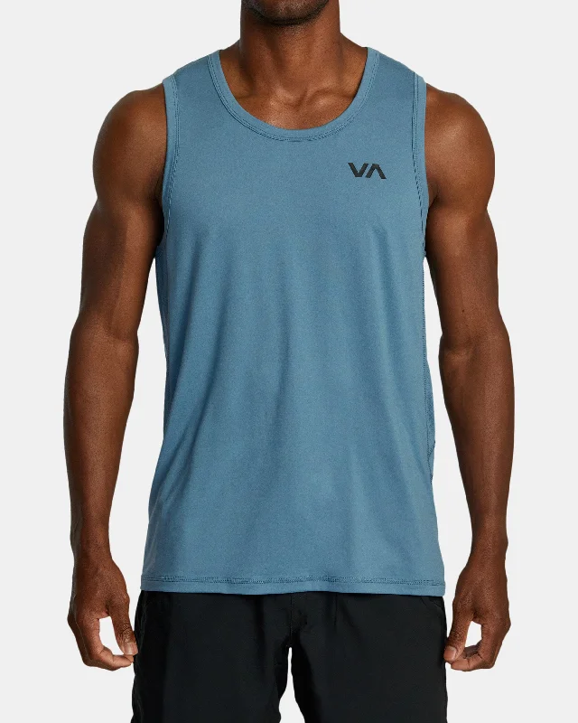 simple short sleeve shirt for casual Fridays -Sport Vent Tank Top - Glacier