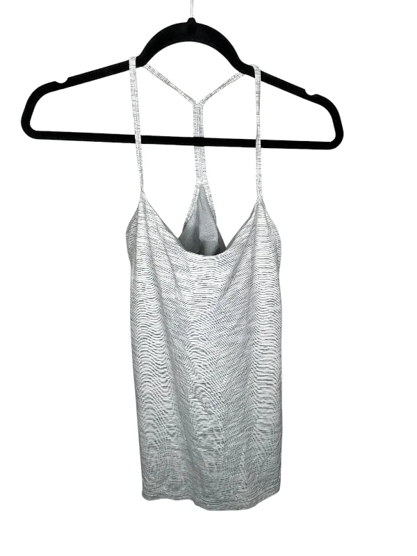 simple short sleeve shirt for casual Fridays -Tank Top By Lululemon In Grey, Size: 12