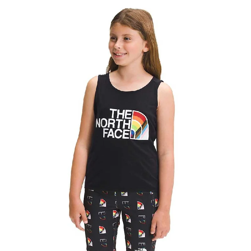 summer-ready short sleeve polo shirt -The North Face Girls' Printed Pride Tank