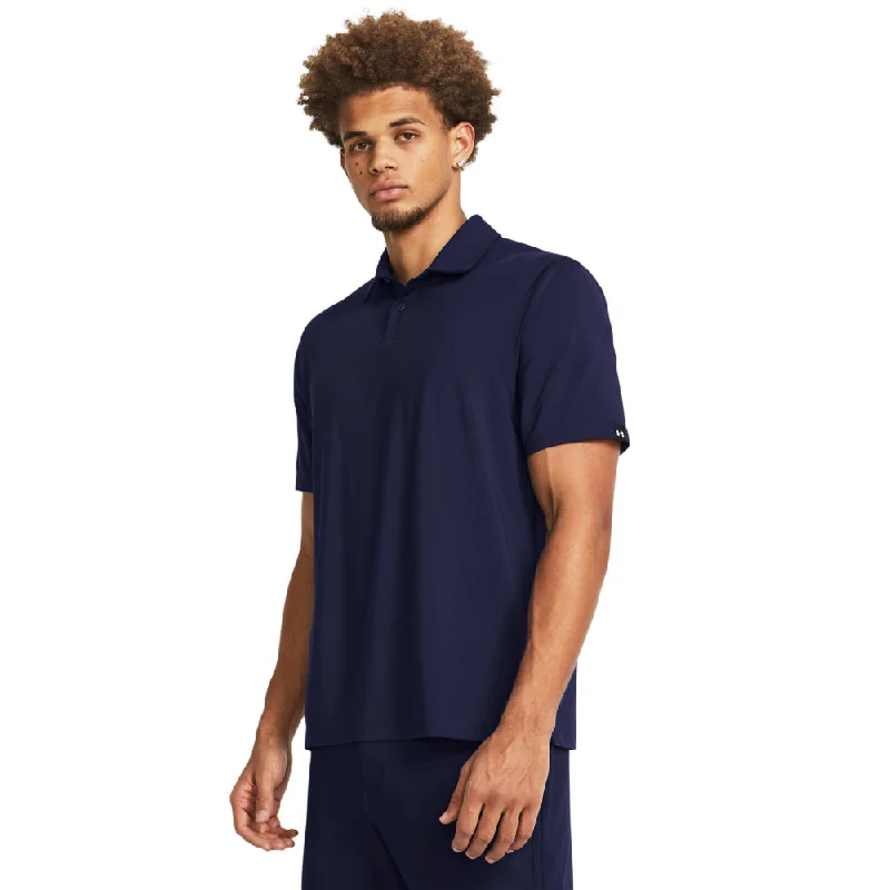 trendy short sleeve blouse for women -'Under Armour' Men's T2G Solid Polo - Midnight Navy