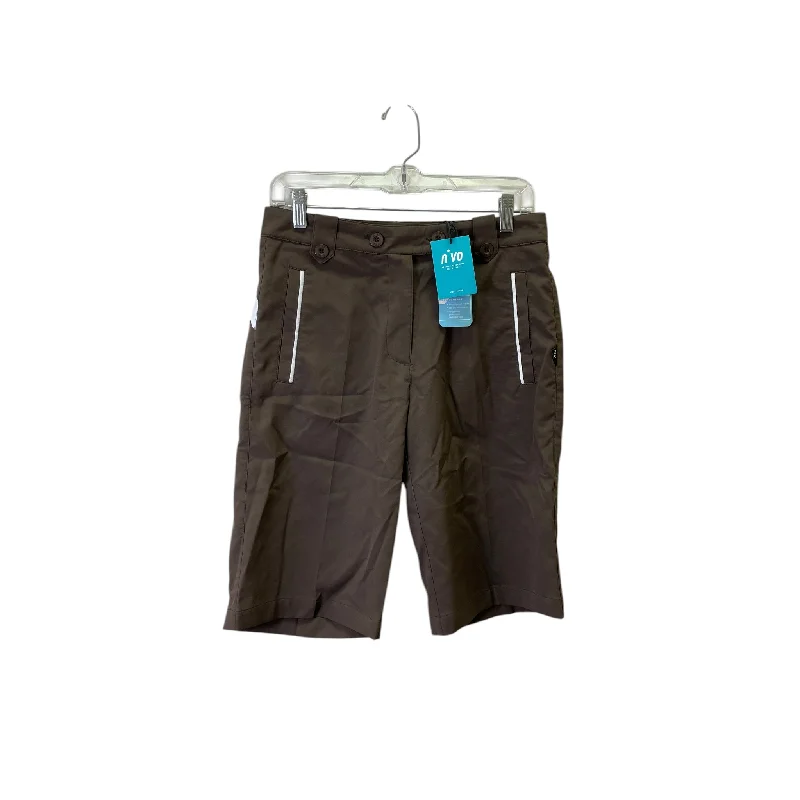 vintage jogger pants -Athletic Shorts By Nivo In Brown, Size:S