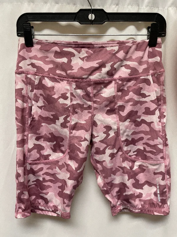 stylish pants with zippers -Athletic Shorts By Cmf In Pink, Size: M