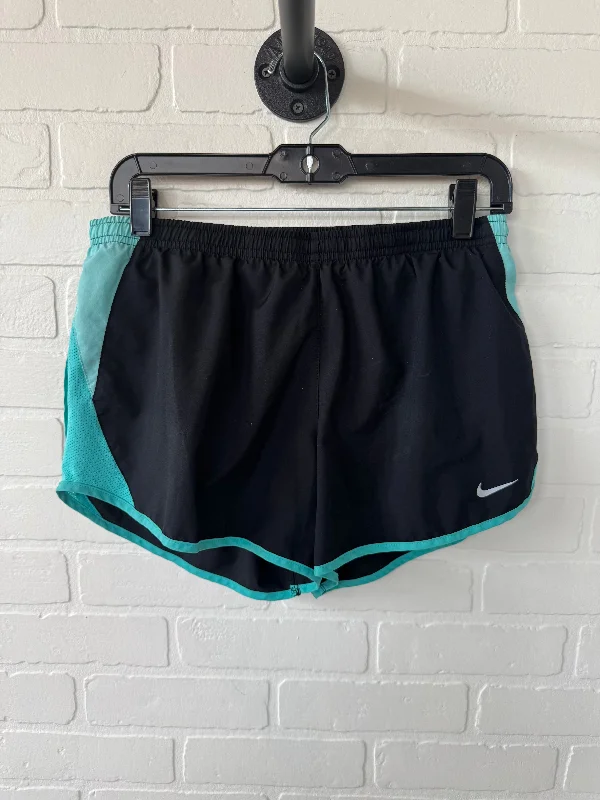 casual formal pants for men -Athletic Shorts By Nike In Black & Blue, Size: 8