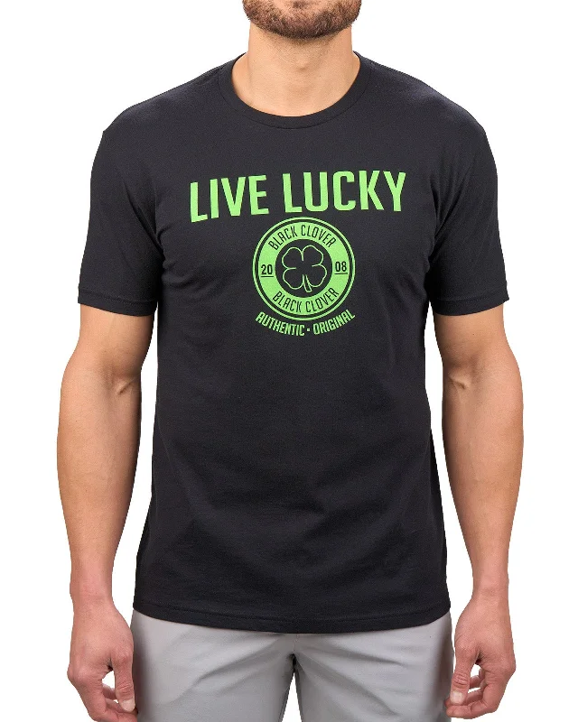 casual graphic short sleeve shirt for men -Authentic Luck 14