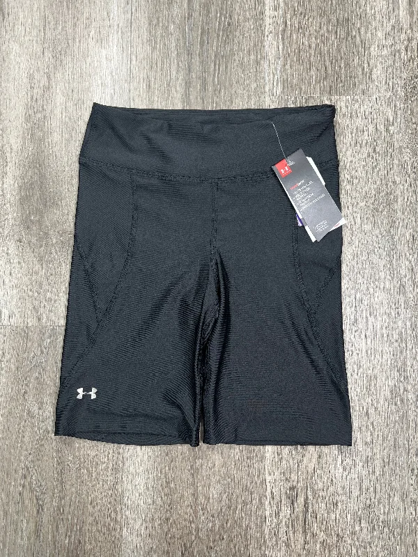 leggings with prints for women -Black Athletic Shorts Under Armour, Size S