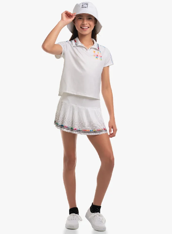 loose short sleeve cotton shirt -Bloomin' Love Polo Short Sleeve