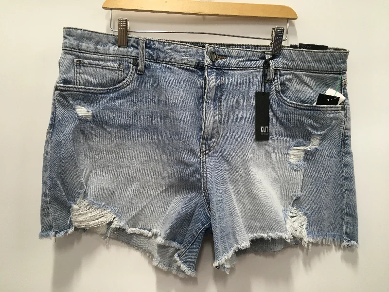 comfortable shorts and pants set -Blue Denim Shorts Kut, Size 18