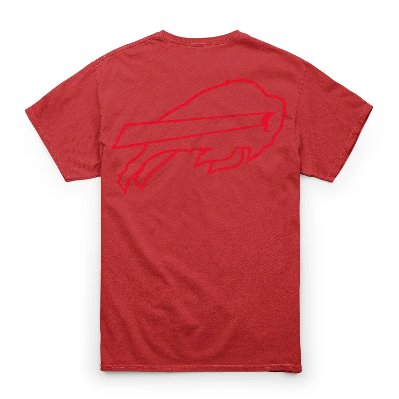 short sleeve t-shirt with bold graphics -BUFFALO BILLS HIGHLIGHT '47 VINTAGE TUBULAR TEE