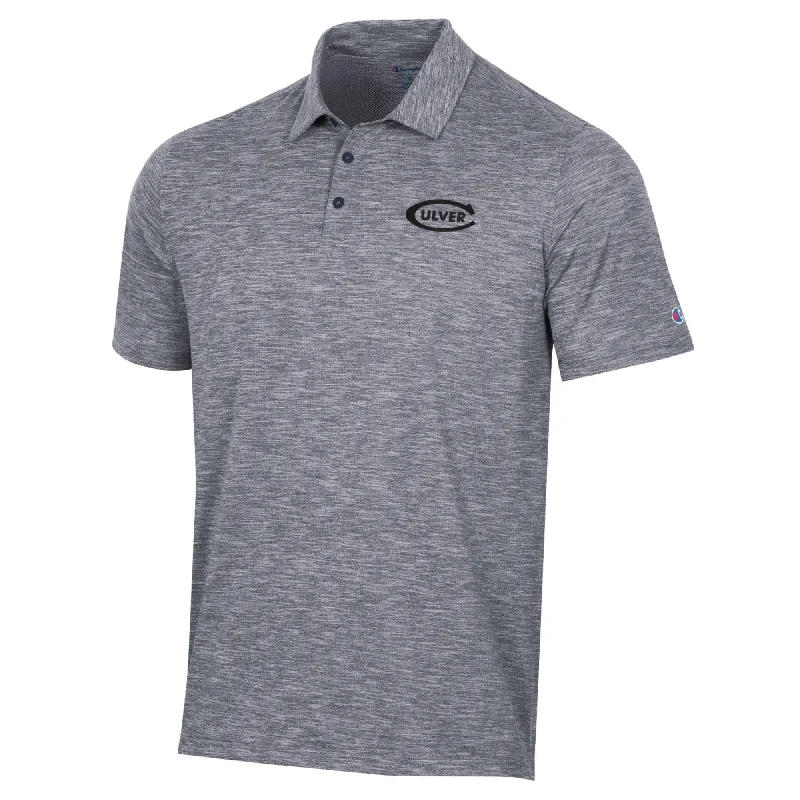 trendy graphic t-shirt for school -Champion Micro Mesh Sport Polo - Stealth