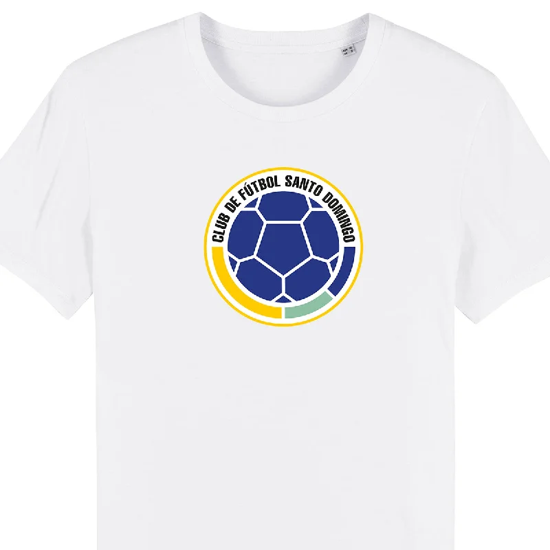 short sleeve cotton shirt with creative print -Club De Futbol Santo Domingo Tee