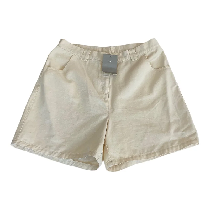 relaxed fit pants for men -Cream Shorts J. Jill, Size 18