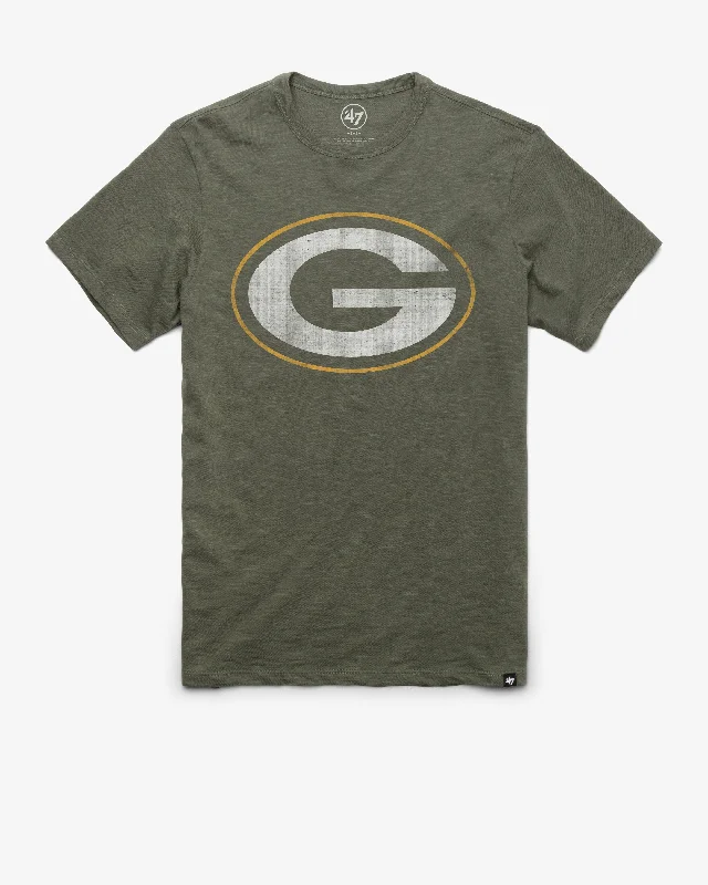 trendy short sleeve shirt for relaxed vibes -GREEN BAY PACKERS GRIT '47 SCRUM TEE