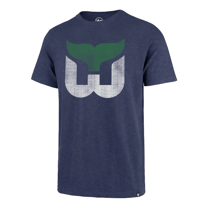 short sleeve polo for casual workwear -HARTFORD WHALERS VINTAGE GRIT '47 SCRUM TEE