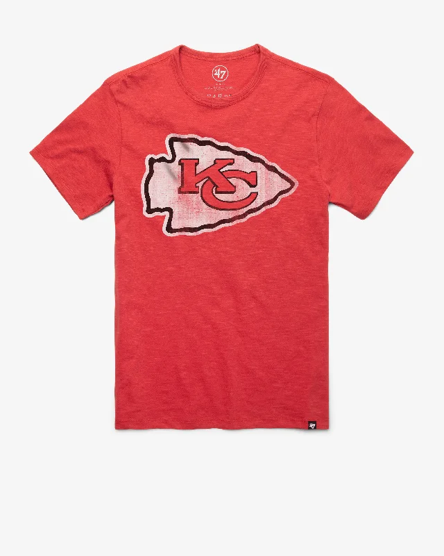 casual short sleeve shirt for laid-back style -KANSAS CITY CHIEFS GRIT '47 SCRUM TEE