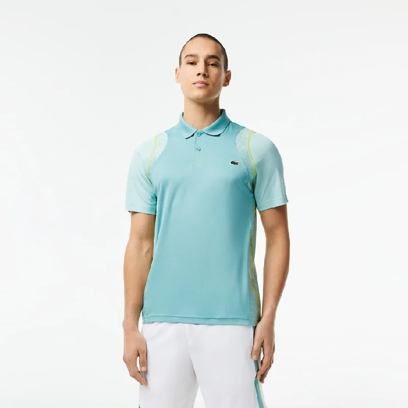 trendy short sleeve shirt for relaxed vibes -Men’s Tennis Recycled Polyester Polo Shirt Florida