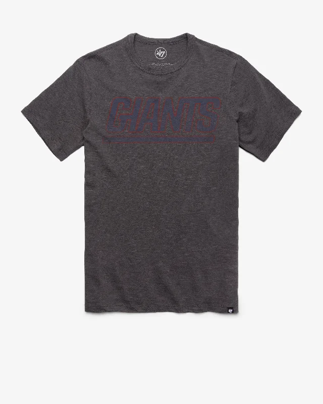 short sleeve t-shirt for light exercise -NEW YORK GIANTS GRIT WORDMARK '47 SCRUM TEE