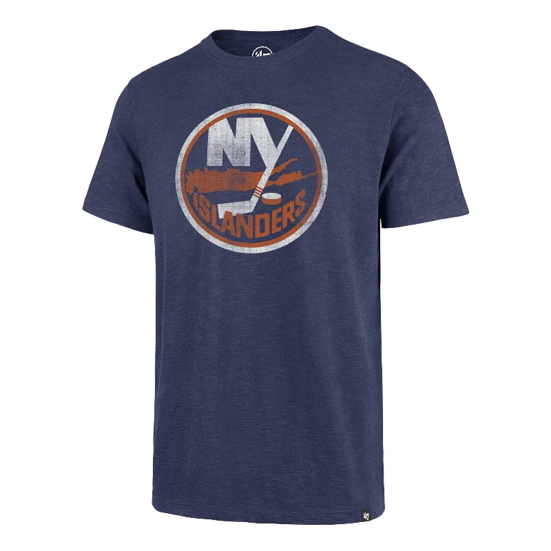 men’s short sleeve polo t-shirt for sports -NEW YORK ISLANDERS GRIT '47 SCRUM TEE