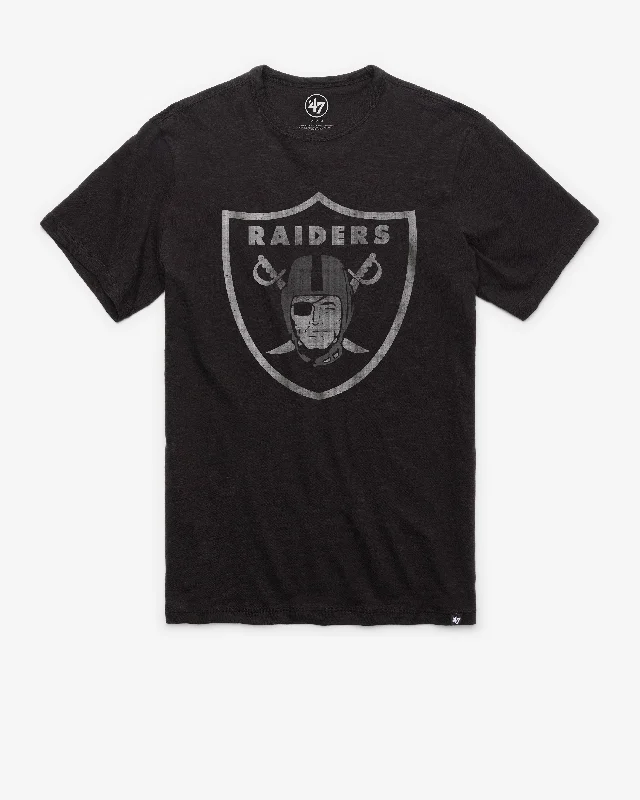 short sleeve graphic t-shirt for casual style -LAS VEGAS RAIDERS GRIT '47 SCRUM TEE