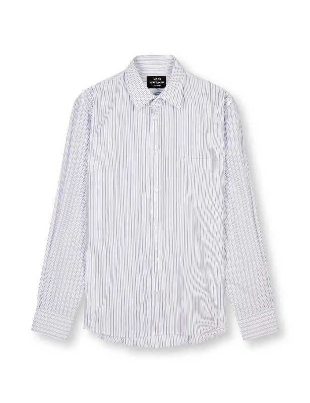 Organic Cotton Poplin Sune Shirt, Deep Well/White