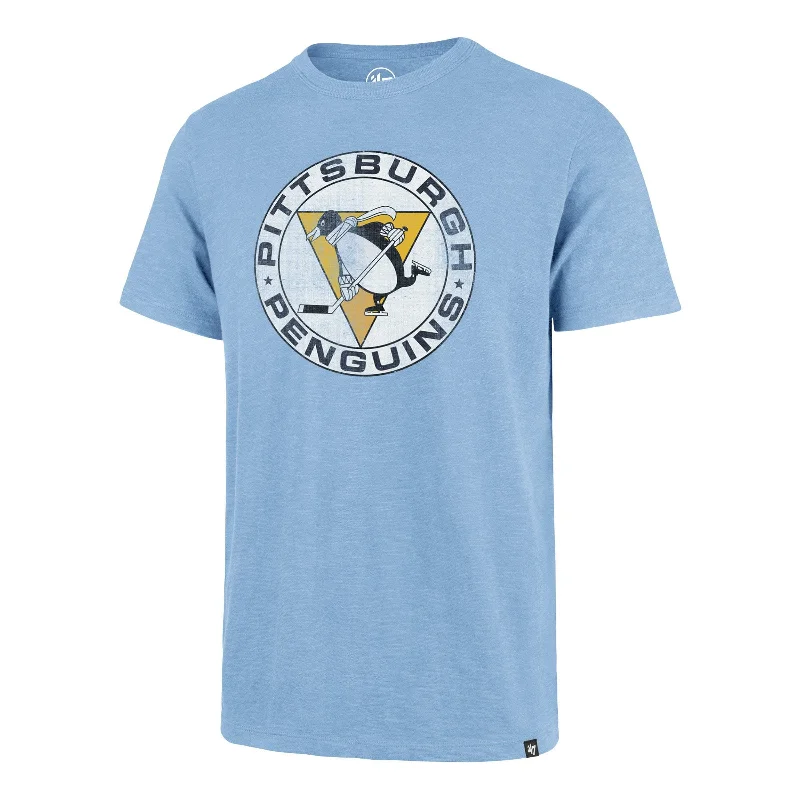 slim fit short sleeve t-shirt for outdoor sports -PITTSBURGH PENGUINS VINTAGE GRIT '47 SCRUM TEE