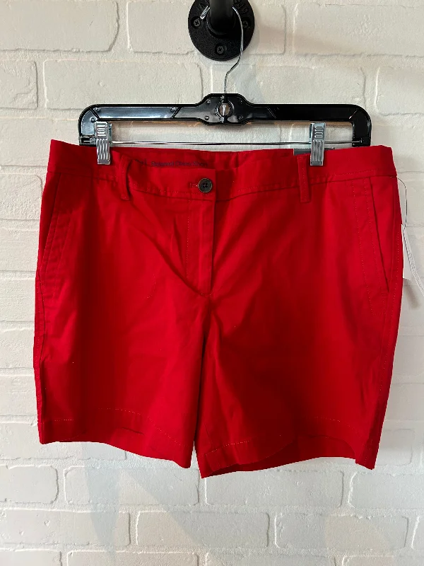 stylish wide leg trousers -Red Shorts Talbots, Size 10petite