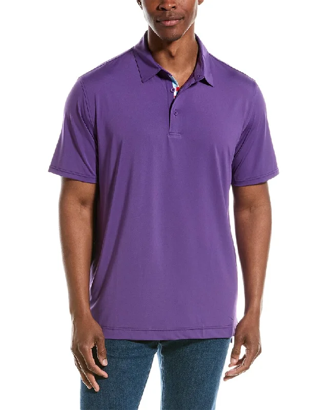 loose short sleeve cotton shirt -Robert Graham Alexsen 2 Classic Fit Polo Shirt