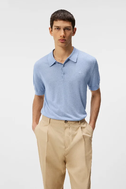 loose short sleeve cotton shirt -Ridge Silk Polo