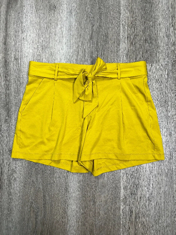 sleek formal pants for women -Yellow Shorts Loft, Size S