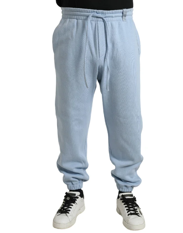 stylish pants with buttons -Dolce & Gabbana Elegant  Cotton Blend Men's Joggers