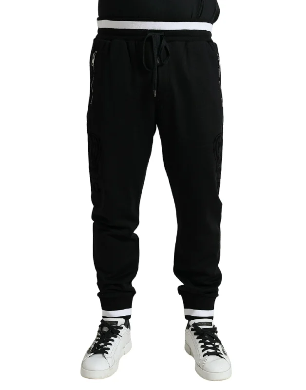 comfy travel pants for women -Dolce & Gabbana Elegant  Cotton Men's Joggers