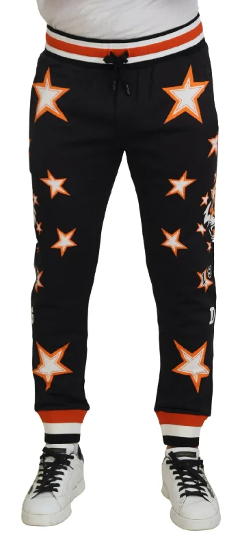 lightweight outdoor pants for women -Dolce & Gabbana Elegant  Star Casual Men's Sweatpants