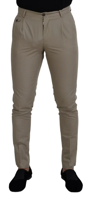 summer shorts and pants combo -Dolce & Gabbana Stunning  Italian Cotton Men's Trousers