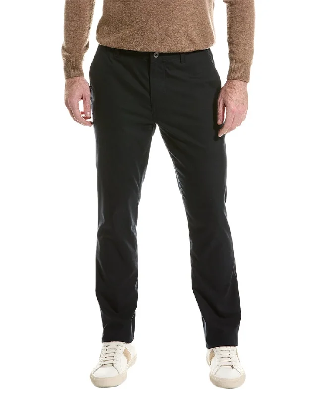 stretchy casual pants for men -John Varvatos Motor City Wool-Blend Pant