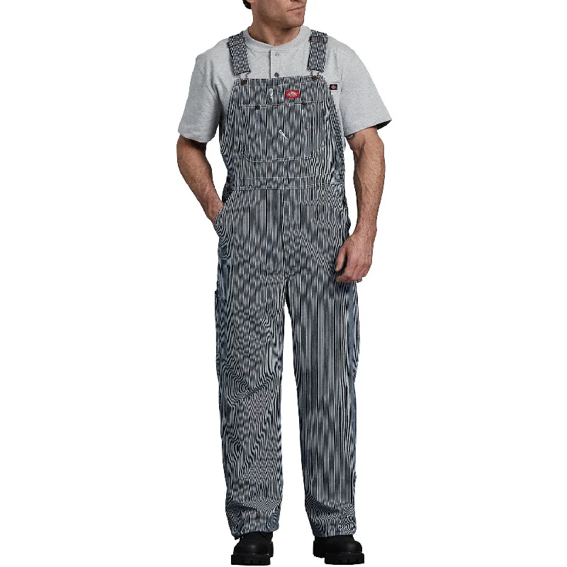 stretchy travel pants -Men's Hickory Striped Bib Overalls 83297HS