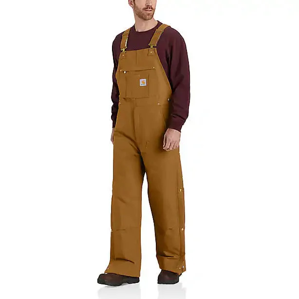 casual workout pants -Men's Loose Fit Firm Duck Insulated Bib Overall 104393 <p>See All Colors</p>