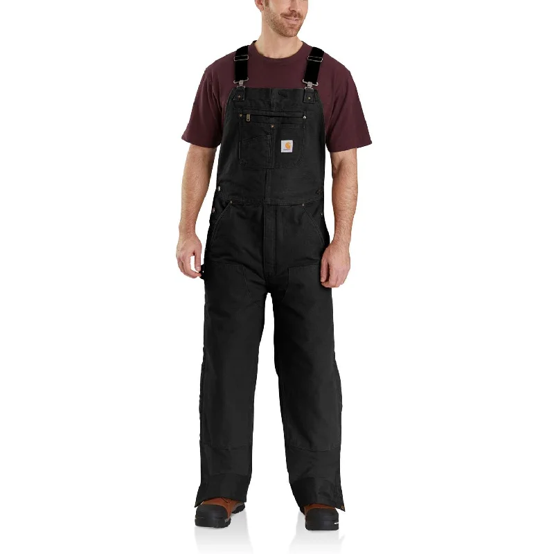 plaid cargo pants for men -Men's Quilted Bib Overalls 104031