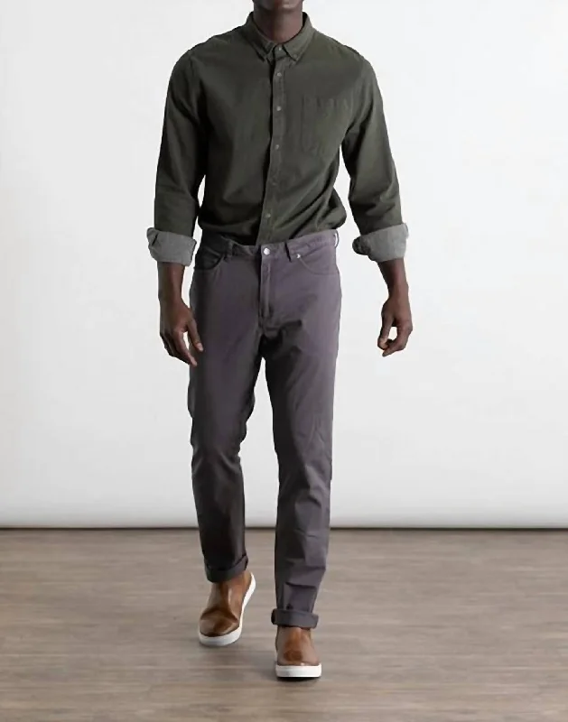 wool pants for winter -Men's The Polk Pant In Charcoal