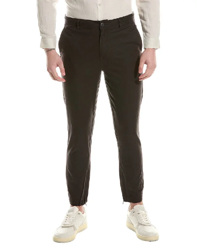 sweatpants for home wear -Onia Stretch Linen-Blend Traveler Pant