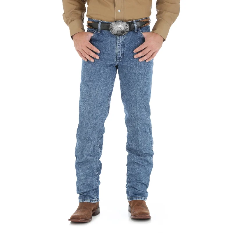 eco-friendly denim pants -Men's Premium Performance Cowboy Cut Regular Fit Jeans 47MWZ